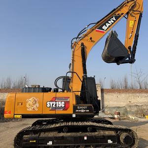 รถขุด Sany SY215 มือสอง น้ำหนัก 21.5 ตัน 118 กิโลวัตต์ ระบบไฮดรอลิกแบบตีนตะขาบ ระบบไฮดรอลิกที่เสถียร ประหยัดน้ำมัน สำหรับงานวิศวกรรมโยธาระยะยาว - Product Image 2
