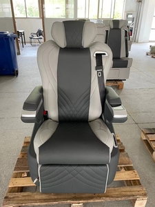 Sièges de luxe chauffants et massants pneumatiques en cuir VIP, électriques et motorisés LM 300 Captain Auto pour conversion MPV Van Alphard - Product Image 3