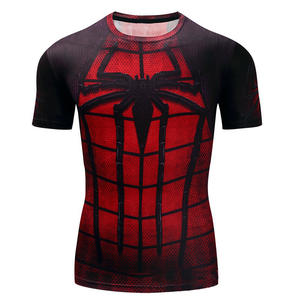 T-shirt de sport à manches courtes Factory <span class=keywords><strong>Superman</strong></span>, respirant, antibactérien, extensible, en polyester et soie de lait - Product Image 3