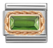 0548-bord or rectangulaire-vert herbe