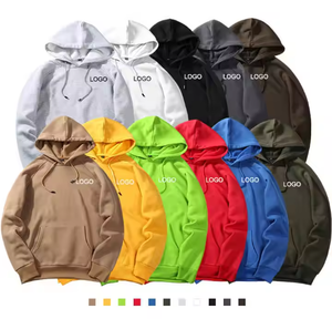 Dropshipping Venta al por mayor Sudaderas con capucha personalizadas Hombres Fleece en blanco Casual Imprimir Logo Unisex Oversized Men's Hoodies - Product Image 1