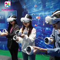 Funspaces 9D Vr Park Dispositivos de realidad virtual Arena Juego de disparos Vr Escape Room Gaming Machine
