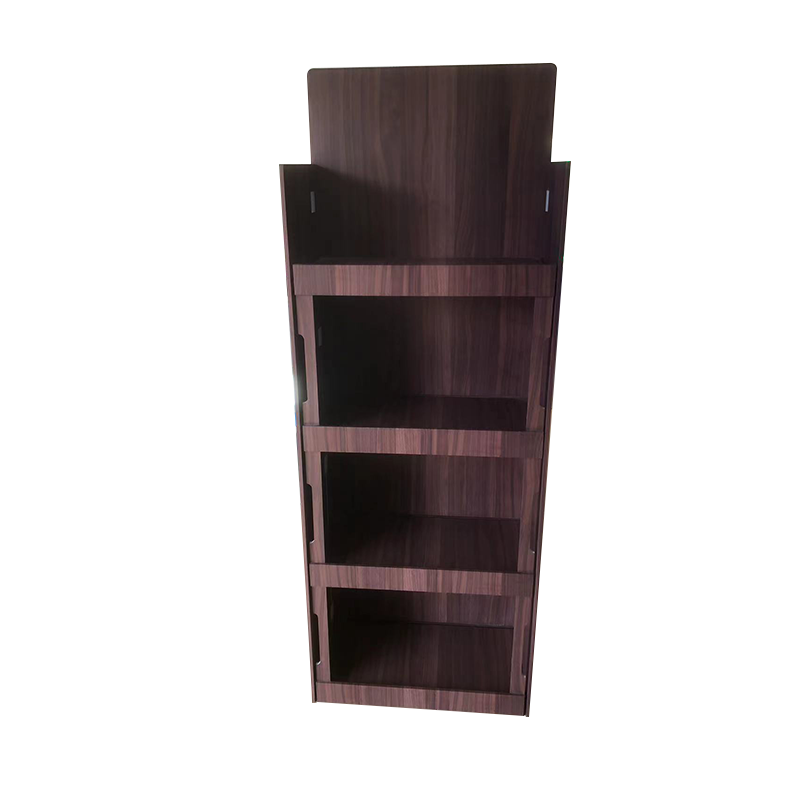 Heavy Duty Eco-friendly Multi-tier Floor Stand Drink Display Wine Beer Rack Wooden Shelf for Retail Shops — view 6