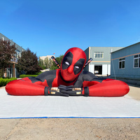 Modèle de garçon gonflable géant de 4,5 m/14,76 pi, mascotte gonflable publicitaire, personnage gonflable personnalisé pour la décoration d'événements