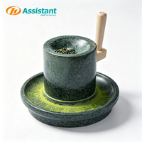 Petit moulin à matcha manuel avec une capacité de 500 g/h et une garantie d'un an pour le traitement de la poudre de thé vert de qualité supérieure