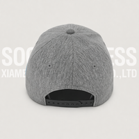 Casquette de baseball structurée Soochic en jersey de coton premium, avec patch tissé personnalisé, visière incurvée, unisexe, pour activités de plein air et fitness, toutes saisons