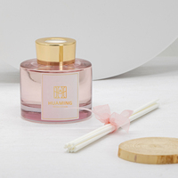 Huming – diffuseur de roseaux en verre, huile essentielle de luxe, parfum de maison, étiquette privée, 50ml, avec bâtons en rotin