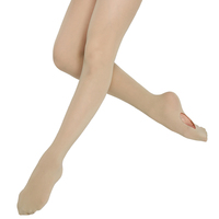 Collants de ballet pour femmes sur mesure de haute qualité, vente en gros, pas chers, noirs, tricotés en Spandex/Nylon, respirants, opaques, longs, toutes saisons