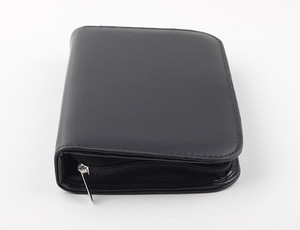 Sac à pinceaux de maquillage vertical à grande capacité avec logo personnalisé, fermeture éclair, étui de beauté portable, sac cosmétique en PU - Product Image 6