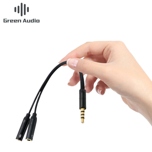 GAZ-CB37 <span class=keywords><strong>Headphone</strong></span> Splitter Audio Cable <span class=keywords><strong>3.5</strong></span>ミリメートルMaleに2 Female <span class=keywords><strong>Jack</strong></span> <span class=keywords><strong>3.5</strong></span>ミリメートルSplitter Adapter Aux Cable - Product Image 4