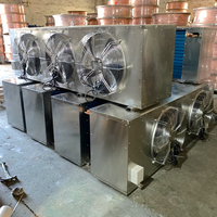 Unité d'évaporation refroidie par air avec plusieurs ventilateurs, boîtier en acier inoxydable pour chambre froide, congélateur, usine de transformation alimentaire