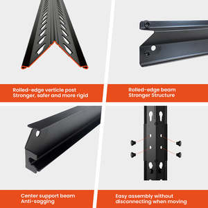 Estanterías de Almacenamiento de Acero de 5 Niveles, Resistentes, Sin Pernos, para Tiendas Minoristas y Almacenes, Capacidad de 6000 Libras, Disponibles en EE. UU. - Product Image 5