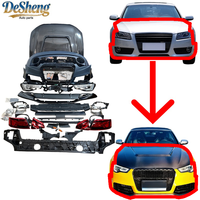 Installation directe, pour Audi A5, S5, mise à niveau vers kit carrosserie RS5, pare-chocs, capot en fibre de carbone, phares, spoiler, silencieux arrière, grilles.