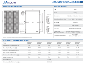 <span class=keywords><strong>LONGI</strong></span>/JA/TRINA petits panneaux solaires noirs complets <span class=keywords><strong>410</strong></span> Watt 420 Watt panneau solaire à énergie photovoltaïque livraison rapide avec stock prêt - Product Image 3