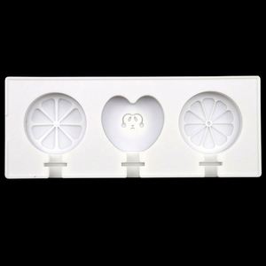 Moule en silicone de qualité alimentaire pour sucettes en forme de cœur d'orange, pour glaces et bâtonnets, sans BPA, en résine, fabrication manuelle OEM/ODM - Product Image 2