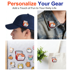 Insignia Metálica Adhesiva 3M Personalizada con Logotipo, Patrón <span class=keywords><strong>de</strong></span> Letras, Pin <span class=keywords><strong>de</strong></span> Esmalte Suave, Adhesivo para Teléfono, Venta al por Mayor para Arabia Saudita, Catar y Kuwait - Product Image 6