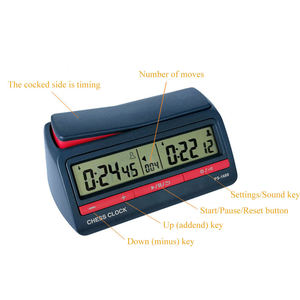 Cờ Vua kỹ thuật số trò chơi cờ vua chuyên nghiệp hẹn giờ đ<span class=keywords><strong>a</strong></span> chức năng bảng trò chơi hẹn giờ dgt cờ vua đồng hồ - Product Image 5