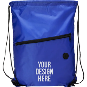 Zipper <b>Drawstring</b> Bag Custom Promotional Sports <b>Backpack</b> Bag Sublimation Printing Polyester Draw String Bag - Product Image 5