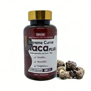Kapsul Maca Pabrik, Penambah Pinggul Herbal untuk Dewasa, Suplemen <span class=keywords><strong>Vitamin</strong></span> untuk Wanita dan Pria, 60 Kapsul, Umur Simpan 18 Bulan, <span class=keywords><strong>2</strong></span> Dosis Harian - Product Image 1