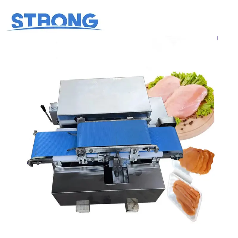 Slicer Commercial automatic parallel fresh meat slicer fish duck breast cutting slice cooked meat slicer bacon cutting machine