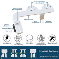Bidet manuel à bon prix, pulvérisateur de bidet personnalisé non électrique, bidet de toilette, salle de bain, bidet à double buse