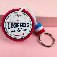 Porte-clés flottant promotionnel de forme ronde porte-clés flottant en mousse eva avec logo personnalisé