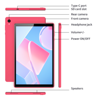 Tablette PC Android 15 Allwinner pour entreprise, cinq cœurs 1,8 GHz, WiFi 6, écran IPS 1280x800 10 pouces, 3 Go de RAM, 64 Go de ROM, appareil photo 2MP+5MP, reconnaissance faciale, nouveau modèle
