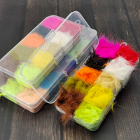 Ensemble de fibres de poil de lapin multicolores - Matériel pour la pêche à la mouche, hameçons de pêche, zonker de lapin