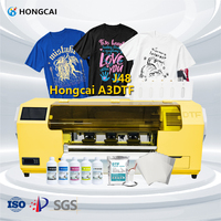 Imprimante DTF jet d'encre Hongcai 33cm A3 à tête unique de bureau, rouleau à rouleau, Xp600 pour textiles et vêtements, facile à installer