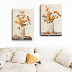 Bán buôn nghệ thuật Mới Deco khung gỗ tường nghệ thuật bền vải vẫn còn cuộc sống bình sơn trang trí nội thất cho phòng khách treo - Product Image 4