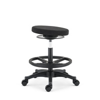 Tabouret de bureau pivotant moderne, réglable en hauteur, pneumatique, avec repose-pieds, pour salon de beauté, barbier, poste de travail à domicile