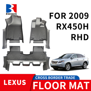 wholesale Factory Custom 5D TPE <b>Rubber</b> Eco-friendly Waterproof Anti Slip 5D Car <b>Floor</b> Mats 3 Pieces for Lexus RX450H RHD 2009 - Product Image 1