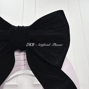 Accessoires pour événements, nœud géant en tissu de soie, grand nœud noir, accepte la personnalisation pour la décoration de toile de fond de mariage - Product Image 3