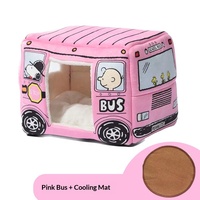 Lit pour animaux de compagnie rectangulaire en peluche de luxe pour chiens et chats, utilisation en extérieur, toutes saisons, design fermé confortable pour petits chiens, confort chaud en hiver