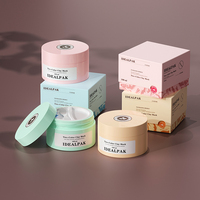 Pot à crème pour le visage à double paroi en PP personnalisé, 100 ml, estampage à chaud pour masque d'argile, crème pour les mains, baume nettoyant