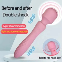 Vibrations stab Doppelkopf vibrator 10 Frequenz Doppelkopf Vibration Kitzler Stimulator Boxed Massage Stick für Frauen