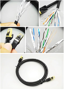 Cat6A Cat5E Cat6 Ethernet LAN Cable Parche de red Cable <span class=keywords><strong>RJ45</strong></span> Cables de comunicación fabricados - Product Image 5