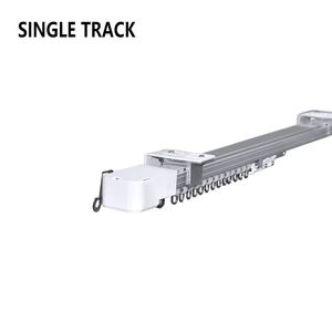 Rail de rideau électrique moderne personnalisable super silencieux compatible Tuya WiFi/Zigbee pour maison intelligente, en aluminium - Product Image 1