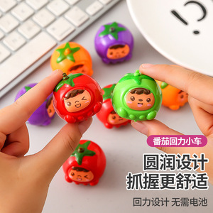 Coche de juguete de fricción con forma de tomate, 4x3,6x2,3 cm, de plástico, para niños de 2 a 4 años, unisex - Product Image 1