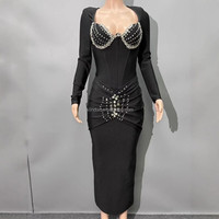 Robe mini moulante sexy pour femme, sans manches, à col licou, ajourée et froncée, pour soirée, vente en gros
