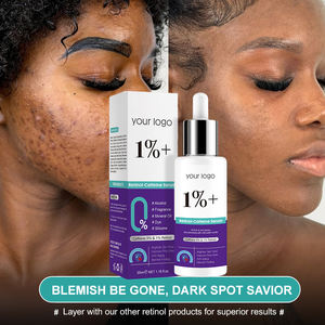 Private Label 1% Retinol 3% Caffeine Anti-Aging Blemish Fading Dark Spot Corrector Oil-Free Fast Absorbing Face Treatment <b>Serum</b> - Product Image 2