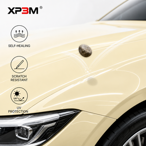XP3M <b>Cream</b> Yellow OEM Gloss TPU Color PPF Car <b>Wrap</b> Vinyl 7.5 Mil Self Healing Anti Scratch Anti Yellowing Air Release Channel - Product Image 4
