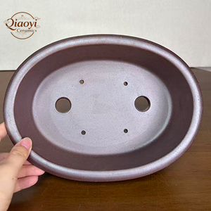 Pot à Bonsaï en Argile Violette de Yixing, Cuit au Bois à Haute Température, Écologique, Traditionnel, Sculpté à la Main, Ovale, <span class=keywords><strong>pour</strong></span> Plantes d'Intérieur - Product Image 5
