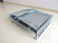 Boîte en acier empilable de conteneur de palette de cage de stockage pour le stockage et la protection logistiques d'entrepôt
