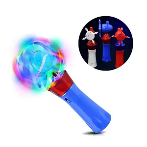 节日发光玩具2022圣诞派对儿童喜好礼物夜灯360旋转器玩具发光棒