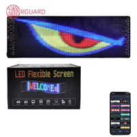 Écran LED publicitaire programmable avec contrôle par application, yeux de démon flexibles à LED, panneaux matriciels, télécommande et contrôle par application