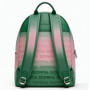 กระเป๋าเป้สะพายหลังหนัง PU สีไล่ระดับสำหรับผู้หญิง แฟชั่นซิป ดีไซน์ลำลอง เหมาะสำหรับตลาดปลีกและขายส่ง - Product Image 4