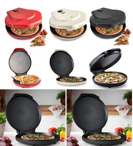 Four à pizza électrique Aifa Pierre de cuisson réfractaire ronde 1200W 110V Couvercle en acier inoxydable Pelures à pizza incluses avec la machine à pizza - Product Image 5