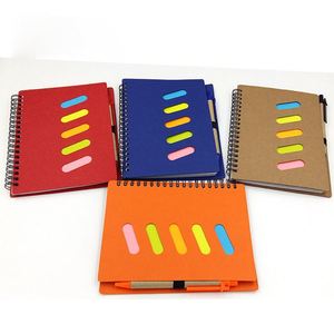 Regalos Promocionales Económicos, Cuaderno Espiral de Papel Kraft Reciclado Personalizado y Colorido con Bolígrafo - Product Image 1