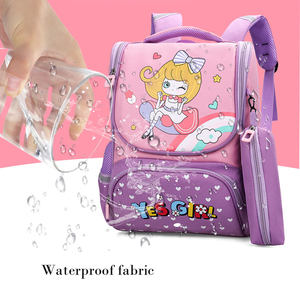 Sac à dos d'école pour enfants, imperméable, kawaii, mignon, dessin animé, avec fermeture éclair, trousse à crayons et ceinture à coussin d'air pour enfants, 2024 - Product Image 6